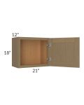 Royal Natural Shaker 21x18 Wall Cabinet