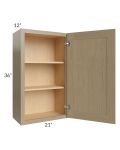 Royal Natural Shaker 21x36 Wall Cabinet