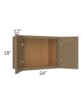 Royal Natural Shaker 24x18 Wall Cabinet