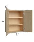 Royal Natural Shaker 24x30 Wall Cabinet