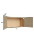 Royal Natural Shaker 33x18 Wall Cabinet