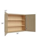 Royal Natural Shaker 36x30 Wall Cabinet