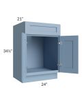 Sky Blue Shaker 24" Bathroom Vanity