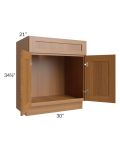 Artisan Walnut Shaker 30" Bathroom Vanity 1