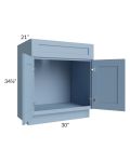 Sky Blue Shaker 30" Bathroom Vanity