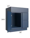 Portland Navy Blue 30" Bathroom Vanity