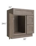 Providence Natural Grey 30" Bathroom Vanity
