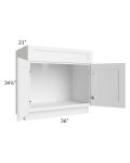 Providence White 36" Bathroom Vanity