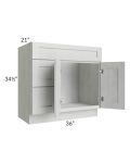 Heather Grey Shaker 36" Bathroom Vanity
