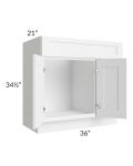 Aspen White Shaker 36" Bathroom Vanity