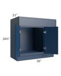 Portland Navy Blue 36" Bathroom Vanity