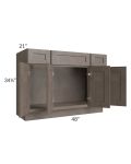Natural Grey Shaker 48" Bathroom Vanity