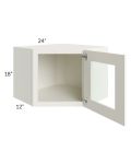 Linen Shaker 24x18 Decorative Wall Diagonal Corner Cabinet