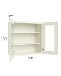 Linen Shaker 30x30 Wall Glass Door Cabinet (Prepped for Glass Doors)