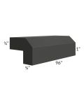 Madison Black Shaker 96" Angled Light Rail Molding