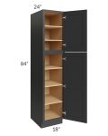 Madison Black 18x84x24 Wall Pantry Cabinet