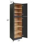 Madison Black Shaker 24x84x24 Wall Pantry Cabinet