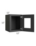 Madison Black Shaker 12x15 Decorative Wall Cabinet