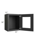 Madison Black Shaker 15x18 Decorative Wall Cabinet