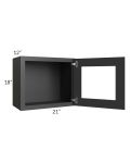 Madison Black Shaker 21x18 Decorative Wall Cabinet