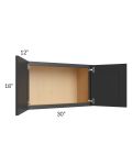 Madison Black Shaker 30x18 Wall Cabinet
