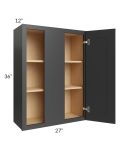 Madison Black Shaker 27x36 Wall Blind Cabinet