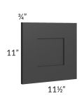 Madison Black Shaker 12x12 Wall Decorative Door