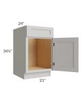 Midtown Light Grey Shaker 21" Sink Base Cabinet