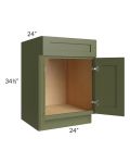 Midtown Hunter Green Shaker 24" Sink Base Cabinet