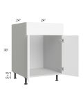 Milan White Matte 24" Sink Base Cabinet