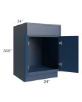 Portland Navy Blue 24" Sink Base Cabinet 
