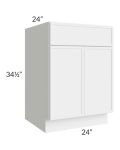 Portland White 24" Sink Base Cabinet