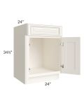 Signature Vanilla Glaze 24" Sink Base Cabinet