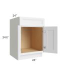Bayville White 24" Sink Base Cabinet