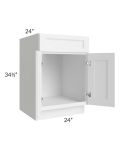 Providence White 24" Sink Base Cabinet