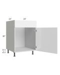 Milan White Gloss 24" Sink Base Cabinet (1 door)