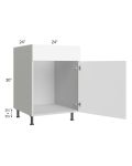 Milan White Matte 24" Sink Base Cabinet (1 door)