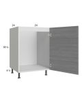 Euro Grey 24" Full Height Door Sink Base Cabinet with 1 Door