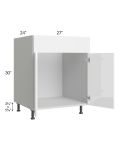 Milan White Gloss 27" Sink Base Cabinet