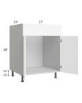 Milan White Matte 27" Sink Base Cabinet
