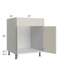 Milan Beige Matte 27" Sink Base Cabinet