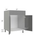 Milan Grey Gloss 27" Sink Base Cabinet