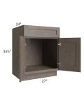 Natural Grey Shaker 27" Sink Base Cabinet