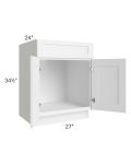 Aspen White Shaker 27" Sink Base Cabinet