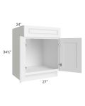 Dakota White 27" Sink Base Cabinet