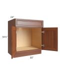 Phoenix Caramel Glaze 30" Sink Base Cabinet