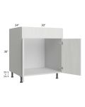 Milan Cream 30" Sink Base Cabinet