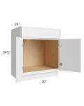 Township White 30" Sink Base Cabinet