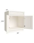 Signature Vanilla Glaze 30" Sink Base Cabinet