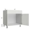 Milan Cream 33" Sink Base Cabinet